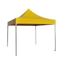 Folding Tent PRO Series 50mm Aluminium Structure in PVC 520g/m² Tarpaulin 3x3m for Professional Needs or Daily Use yellow