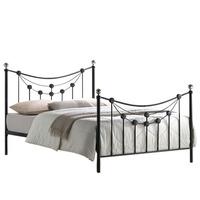 Forse Black Bed Frame Double