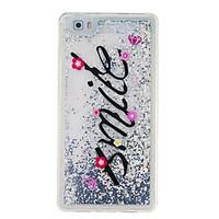 For Huawei P9 P8 Lite Cover Case Letter Pattern Glitter Powder Small Fresh Quicksand TPU Material Phone Case