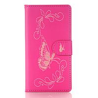 For SONY Xperia X XZ XP Card Holder Wallet with Stand Flip Embossed Case Full Body Case Butterfly Hard PU Leather for SONY Xperia E5