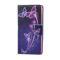 For Huawei Case Wallet / Card Holder / with Stand Case Full Body Case Butterfly Hard PU Leather Huawei Huawei Honor 5X
