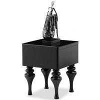 fountain black high gloss side table