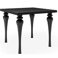 Fountain Black High Gloss Square Dining Table