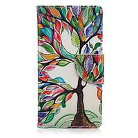 For Huawei Case / P9 Lite / P8 / P8 Lite Card Holder / Wallet / with Stand Case Full Body Case Tree Hard PU Leather HuaweiHuawei P9 Lite