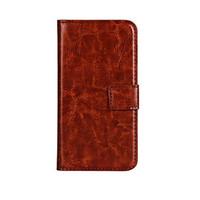 For Nokia Case Wallet / Card Holder / with Stand Case Full Body Case Solid Color Hard PU Leather Nokia Lumia 650