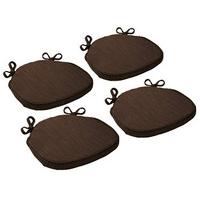 Foxcote Chair Seat Pad (4) & Lumbar Cushions (4) SAVE £15, Chocolate