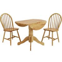 Foxcote Duo Dining Set (SAVE £50), Wood