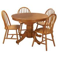 Foxcote Extending Kitchen Table and 4 Chairs, Wood