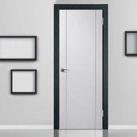 forli white flush fire door with aluminium inlay prefinished