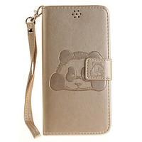 For XIAOMI Redmi Note 3 Redmi Note 4 Redmi 3s Case Cover Panda Pattern Embossing PU Leather Material Stent Card Holder Phone Cover