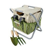 Folding Garden Stool With Tools