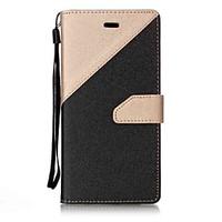 For Huawei P10 P8 Lite (2017) Case Cover Two Colors Stitching Card Stent Lanyard PU Material Phone Case Mate9 NOVA P9Lite Y6II Y5II