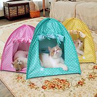 folding tent pet litter cat nest cat toy house mosquito cat cat dot te ...