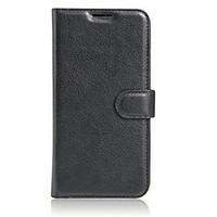 For Meizu Case Card Holder / with Stand / Flip Case Full Body Case Solid Color Hard PU Leather Meizu
