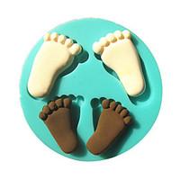Foot Footprint Baby Silicone Fondant Cake Molds Chocolate Mould For The Kitchen Baking Sugar Cake Decoration Tool
