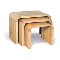 Forest Oak Nest of 3 Tables