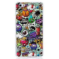 For Glow in the Dark IMD Pattern Case Back Cover Case cartoon animals Soft TPU for Huawei Huawei P9 Lite Huawei P8 Lite