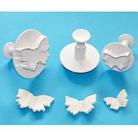 FOUR-C Butterfly Cake Plunger Cutters, High Quality Fondant Tools, Pastry Cutter Cake Tools Set