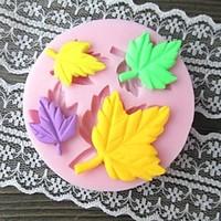 four leaves shaped bake fondant mould l28xw28xh04