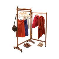 folding wooden clothes rail