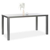 Fortis Large Dining Table Rectangular In Dark Grey High Gloss
