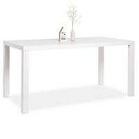 Fortis Large Dining Table Rectangular In White High Gloss