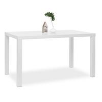 Fortis Dining Table Rectangular In White High Gloss