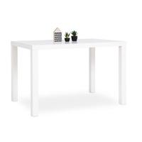 Fortis Small Dining Table Rectangular In White High Gloss
