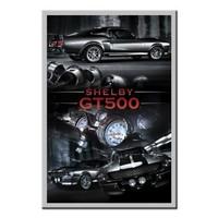 Ford Shelby Gt500 Poster Silver Framed