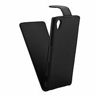For Sony Case Flip Case Full Body Case Solid Color Hard PU Leather for Sony Sony Xperia M4 Aqua