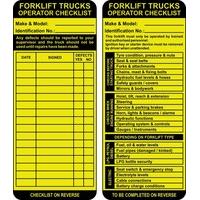 Forklift Tag Kit 10 Asset Safety Tag MAX, 10 inserts, 1 pen boxed