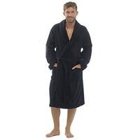 foxbury supersoft mens fleece bath robe dressing gown 3 colours large  ...