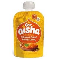 for aisha authentic indian chicken sweet potato curry 130g pack of 6