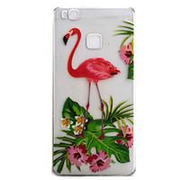 for huawei p9 p9lite case cover flamingo pattern high permeability pai ...