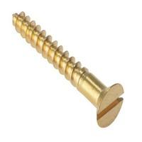 forgefix csk2128b slotted countersunk wood screw solid brass