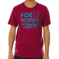 Fox Scripted S/S T-Shirt - Heather Red (Extra Large)