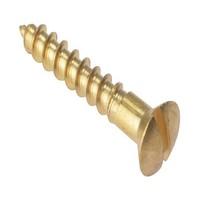 Forgefix RAH18BR Solid Brass Raised Head Slotted Wood Screw