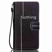 For Huawei Case / P8 Lite Card Holder / Wallet / with Stand Case Full Body Case Word / Phrase Hard PU Leather Huawei Huawei P8 Lite