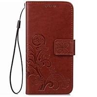 For Card Holder / Wallet / with Stand / Flip / Magnetic / Pattern Case Full Body Case Solid Color Hard PU Leather for One Plus three
