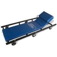 FORD TOOLS Pro Car Creeper with Adjustable back rest - 6 Easy Roll Wheels