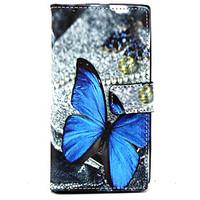 For Nokia Case Wallet / Card Holder / with Stand Case Full Body Case Butterfly Hard PU Leather Nokia Nokia Lumia 830
