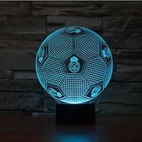 Football Dimming 3D LED Night Light 7Colorful Decoration Atmosphere Lamp Novelty Lighting Christmas Light