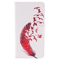 For Sony Case / Xperia Z3 Wallet / Card Holder / with Stand / Flip Case Full Body Case Feathers Hard PU Leather for SonySony Xperia Z5