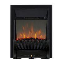 focal point elegance black led reflections electric fire