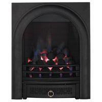 Focal Point Arch Black Manual Control Inset Gas Fire