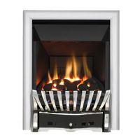 Focal Point Elegance High Efficiency Chrome & Black Effect Manual Control Inset Gas Fire