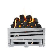 Focal Point Horizon Chrome Manual Control Inset Gas Fire Tray