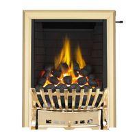 Focal Point Elegance Full Depth Brass Slide Control Inset Gas Fire