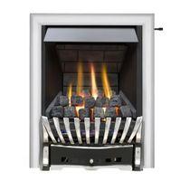 focal point elegance multi flue chrome black effect slide control inse ...