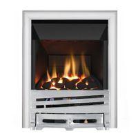 Focal Point Horizon High Efficiency Chrome Manual Control Inset Gas Fire